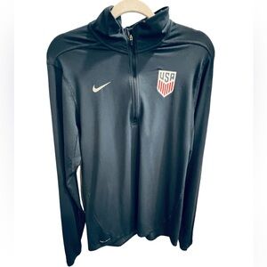 Nike USA Men’s Navy Blue 1/4 Zip Pullover S